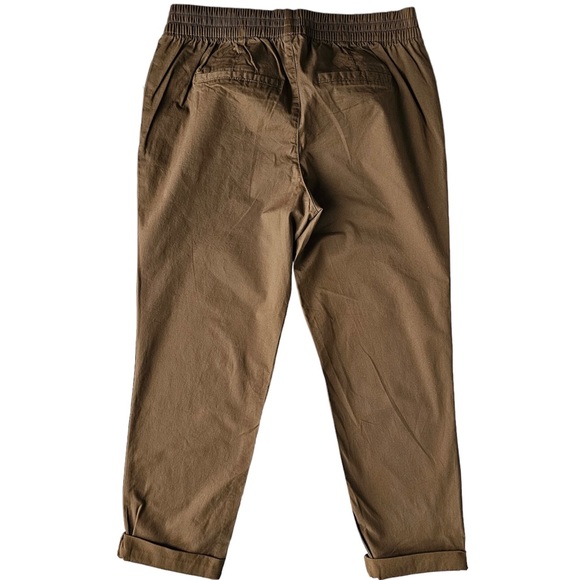 Old Navy Casual Elastic Waist Pants with Ajustable Drawcord Side Pockets Tapered - Picture 2 of 10